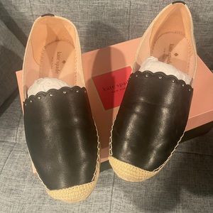 Kate spade leather espadrilles flats (gardenia)